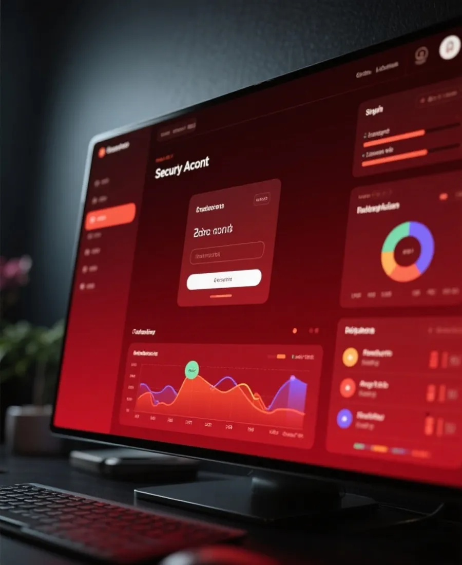 安全注册与登录界面展示